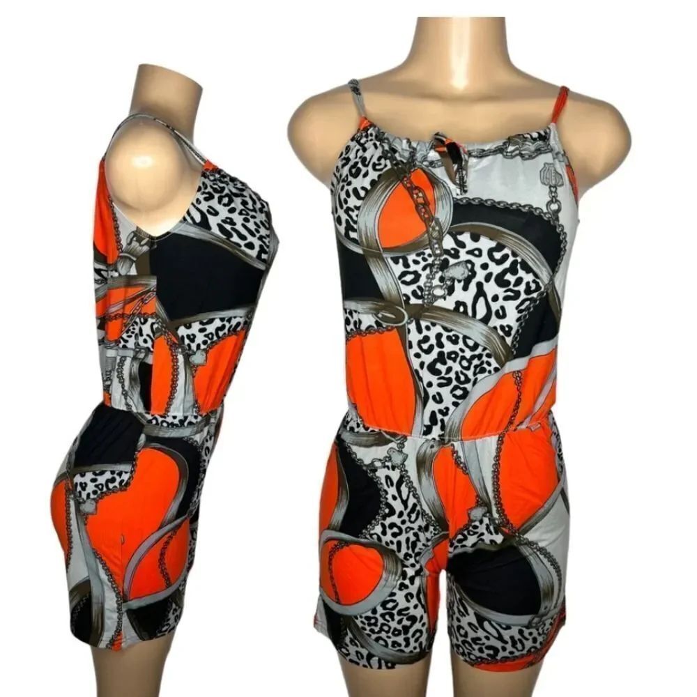 BRAND NEW WOMEN STRETCHY SUMMER CUTE ROMPER SHORT JUMPSUIT